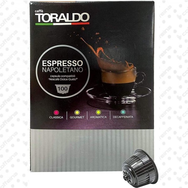 Capsule Compatibili Nespresso Caffè Toraldo Miscela Classica. Cialde,  Capsule Originali e Compatibili Caffè